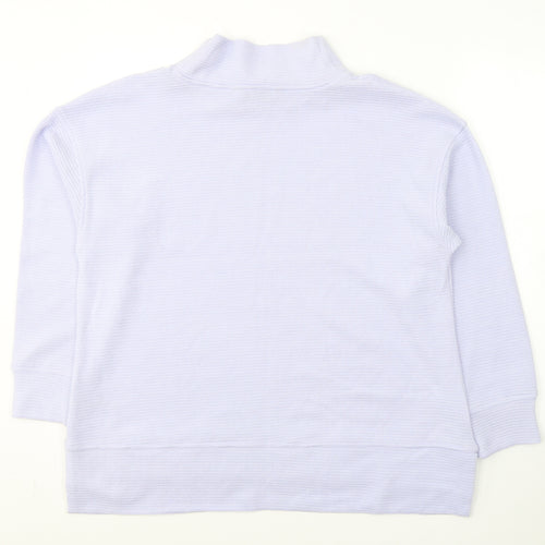 Dunnes Stores Womens Purple High Neck  Polyester Pullover Jumper Size L
