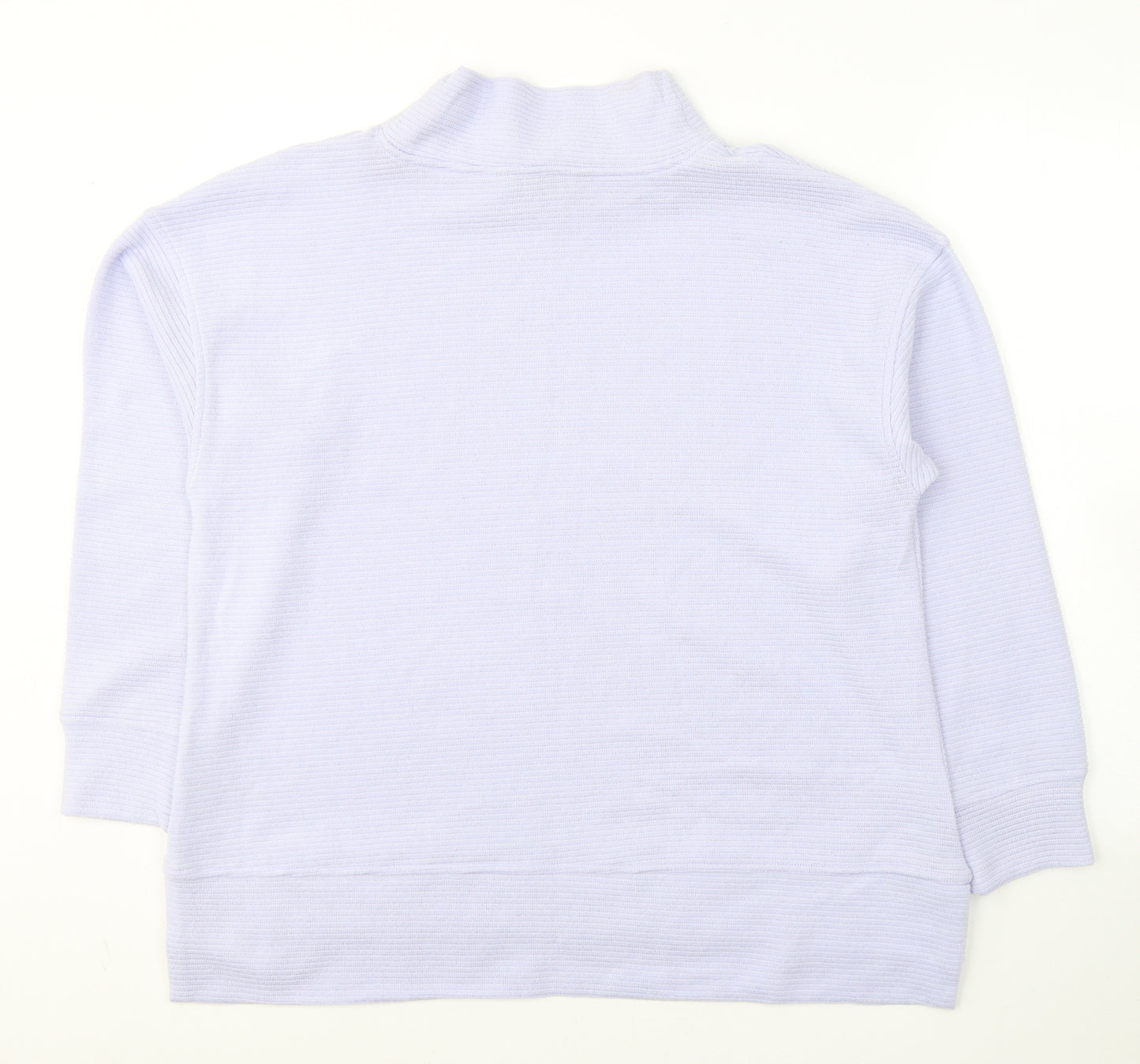 Dunnes Stores Womens Purple High Neck  Polyester Pullover Jumper Size L