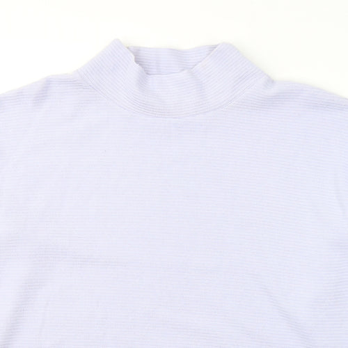 Dunnes Stores Womens Purple High Neck  Polyester Pullover Jumper Size L