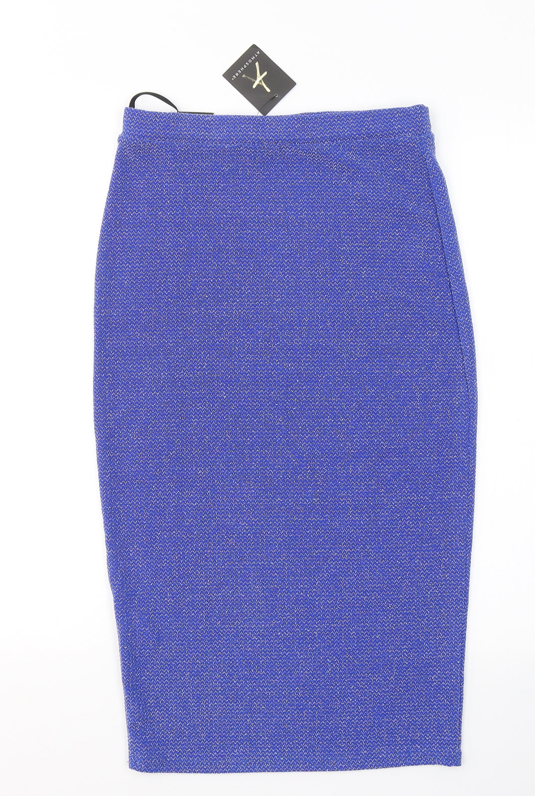 Atmosphere Womens Blue  Nylon Straight & Pencil Skirt Size 10