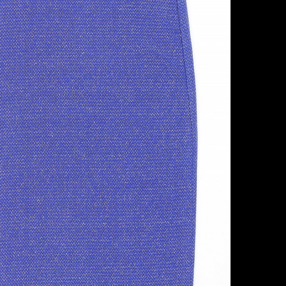 Atmosphere Womens Blue  Nylon Straight & Pencil Skirt Size 10