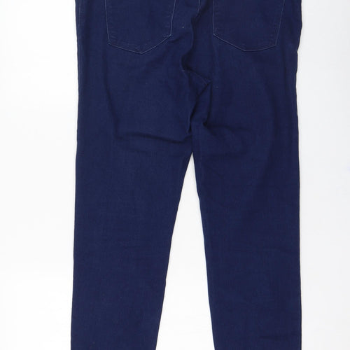 George Womens Blue  Cotton Jegging Leggings Size 14 L28 in
