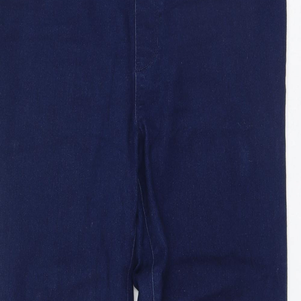 George Womens Blue  Cotton Jegging Leggings Size 14 L28 in