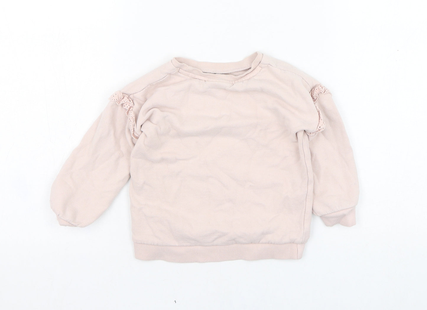 George Girls Pink  Cotton Pullover Jumper Size 18-24 Months  Pullover - Peppa Pig