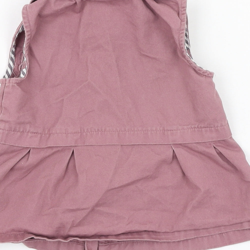 Isaac Mizrahi Girls Purple  Cotton A-Line  Size 12 Months  Collared Zip