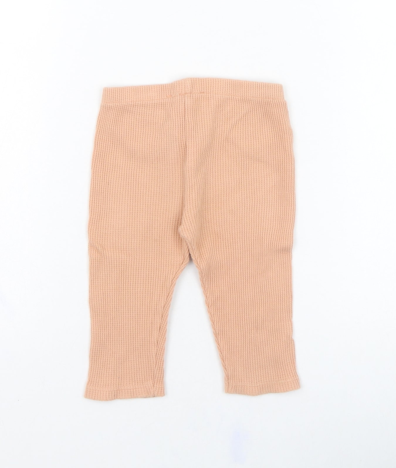 Zara Girls Orange  Cotton Capri Leggings Size 9-12 Months  Pullover