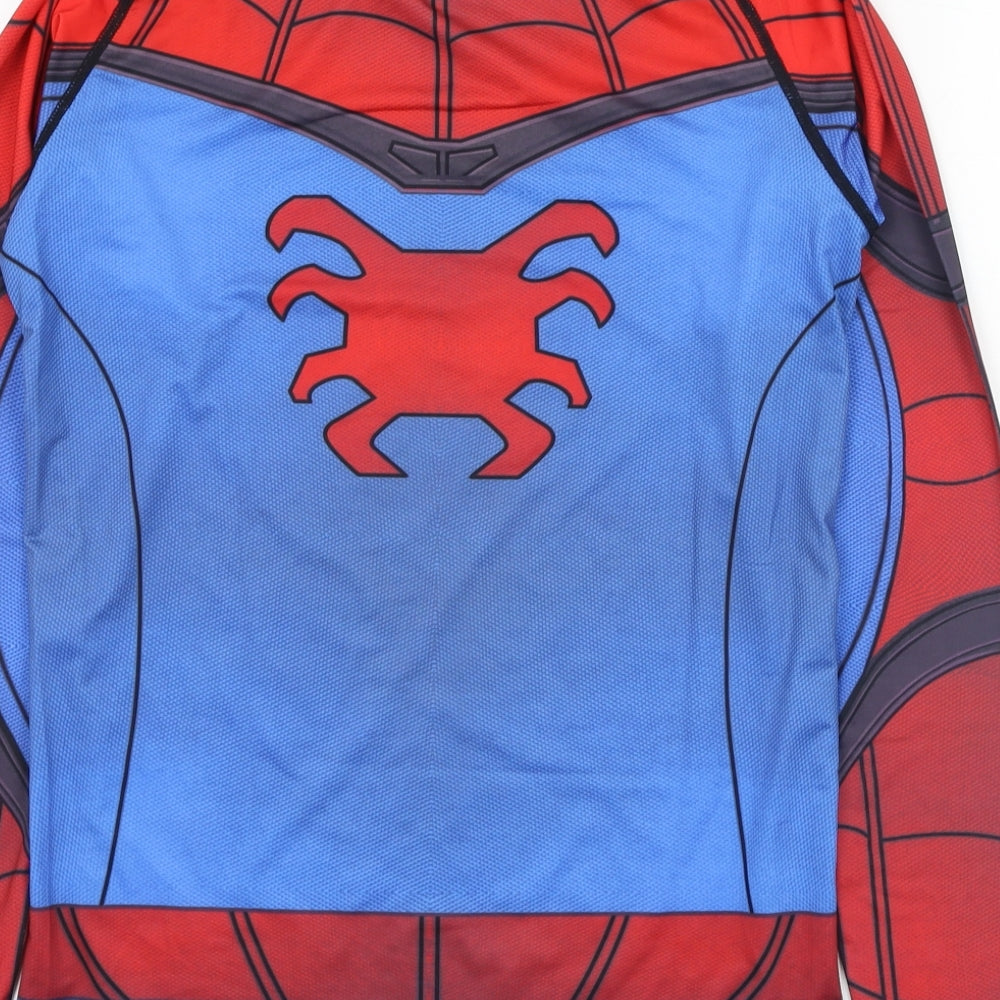 Cody Lundin Mens Red  Polyester  T-Shirt Size M Round Neck  - Spiderman