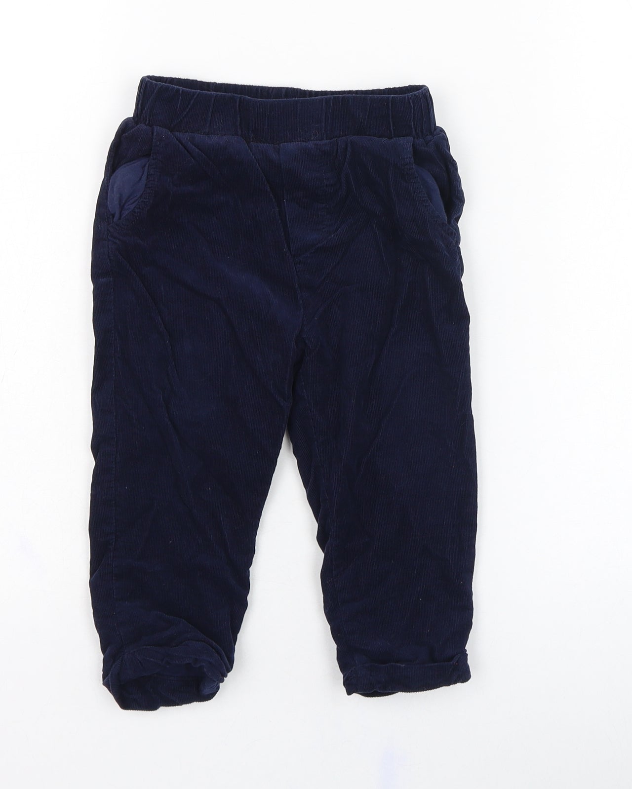 Dunnes Stores Boys Blue  Cotton Jogger Trousers Size 12-18 Months  Pullover