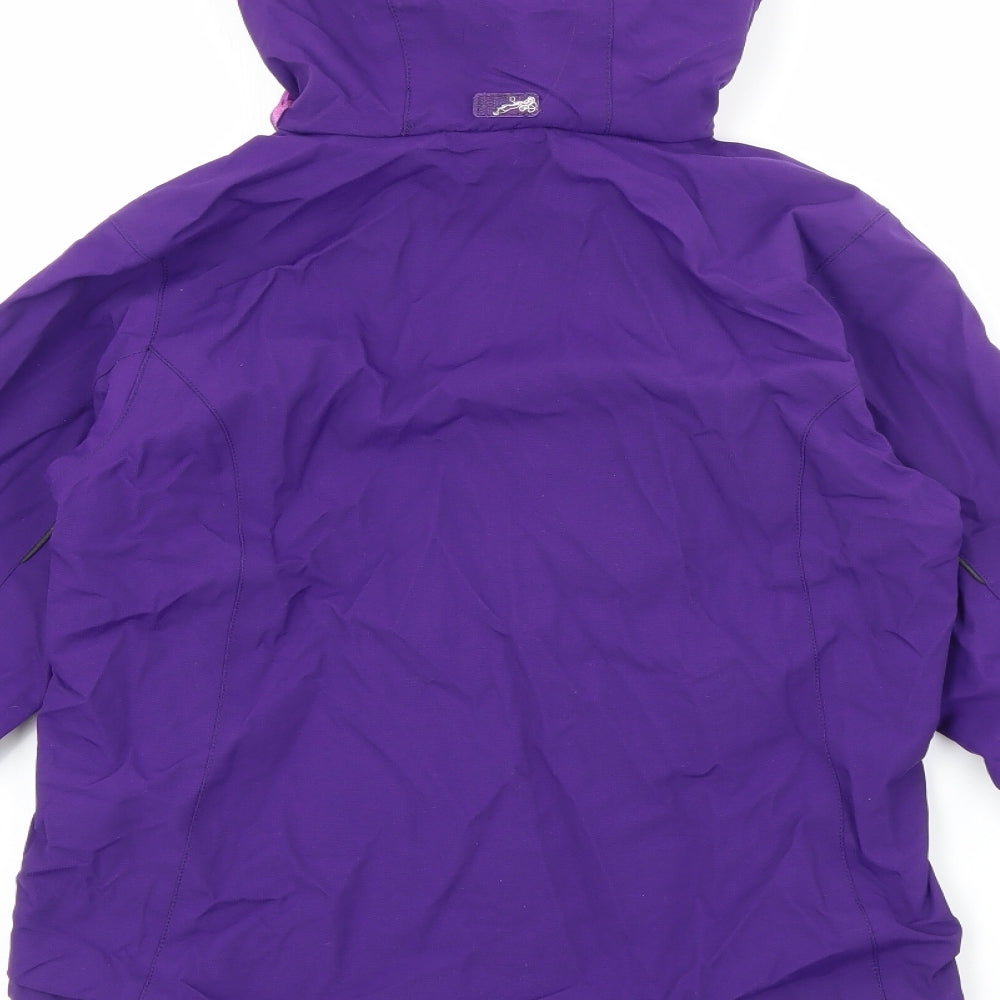Karrimor Girls Purple   Rain Coat Coat Size 9-10 Years  Zip