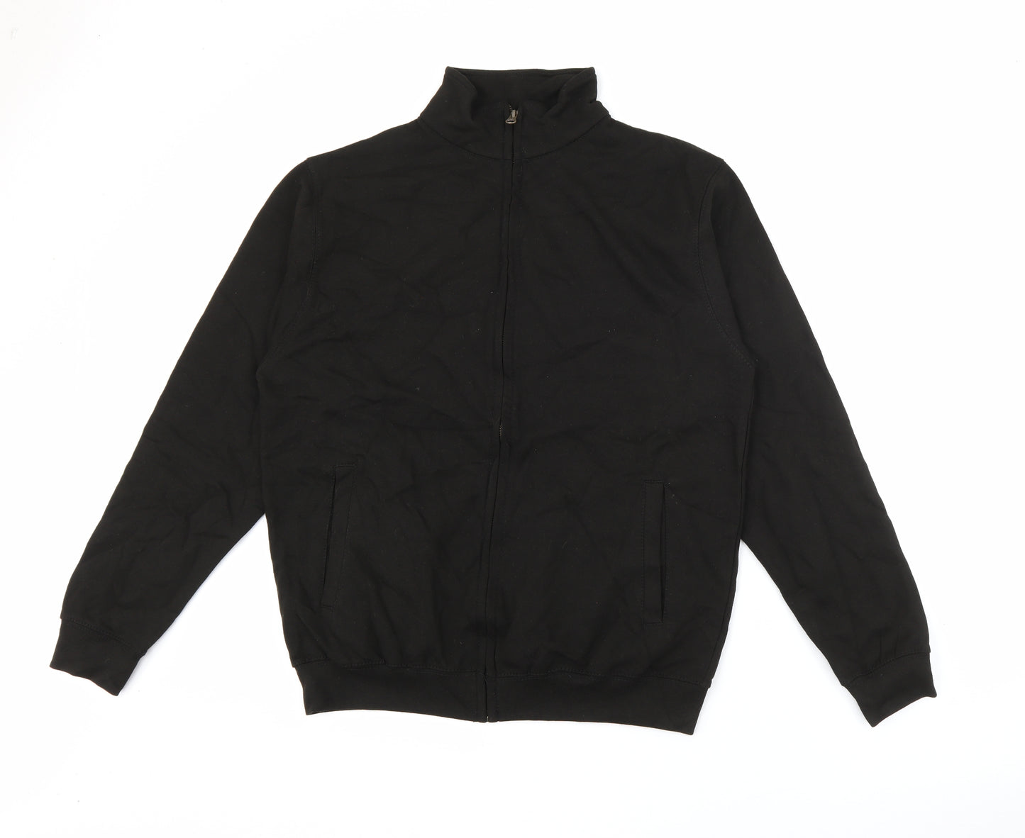 Just Hoods Mens Black   Jacket  Size M  Zip