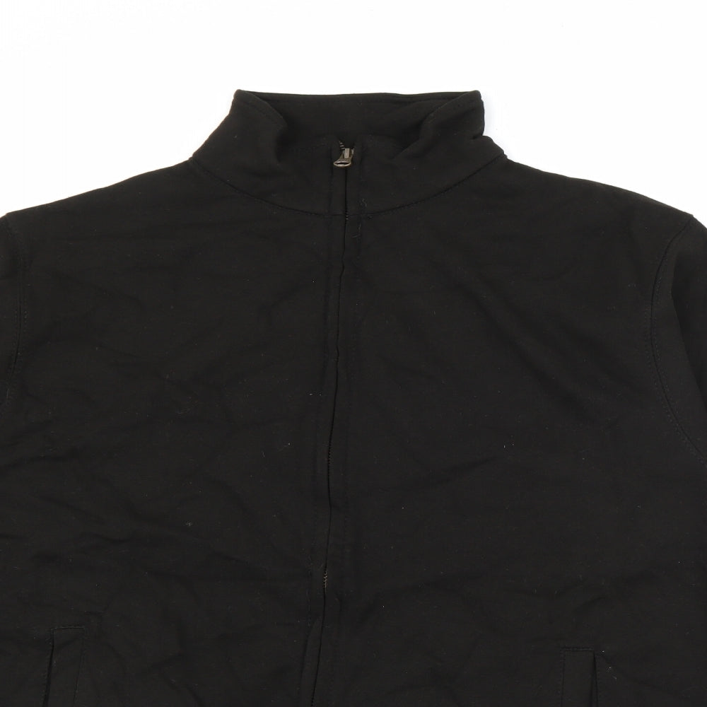Just Hoods Mens Black   Jacket  Size M  Zip