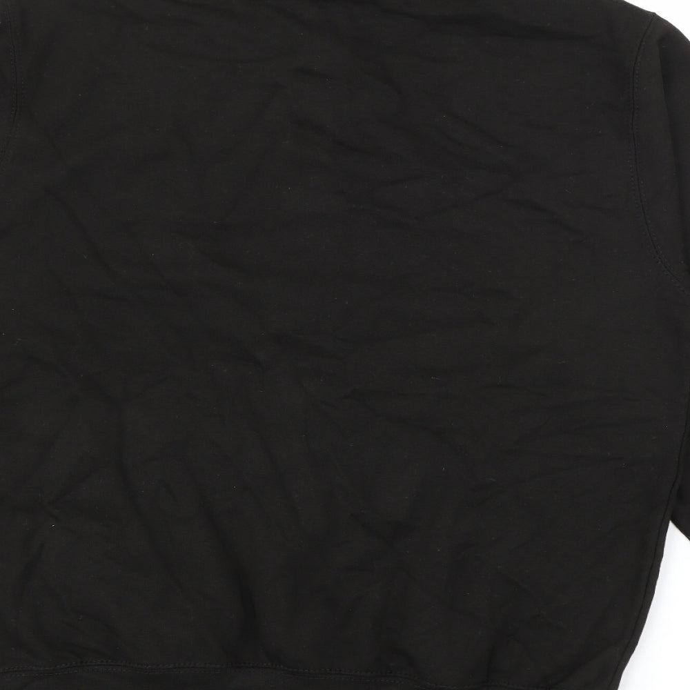 Just Hoods Mens Black   Jacket  Size M  Zip
