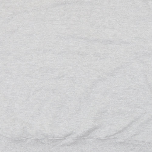 Just Hoods Womens Grey  Cotton Pullover Sweatshirt Size XL