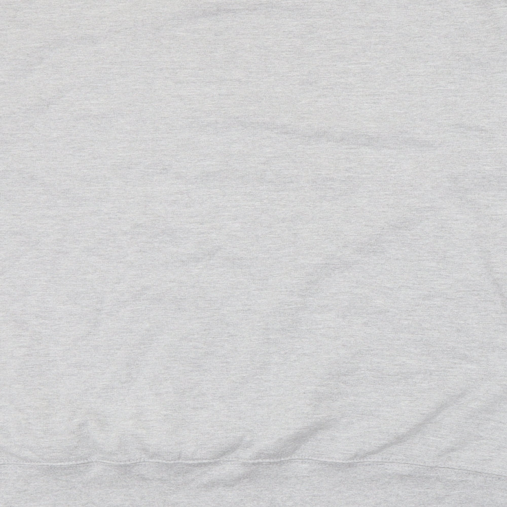 Just Hoods Womens Grey  Cotton Pullover Sweatshirt Size XL