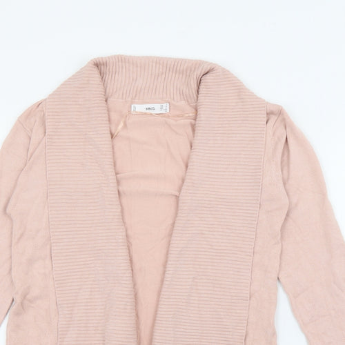 MNG Womens Pink Roll Neck  Polyester Cardigan Jumper Size 8