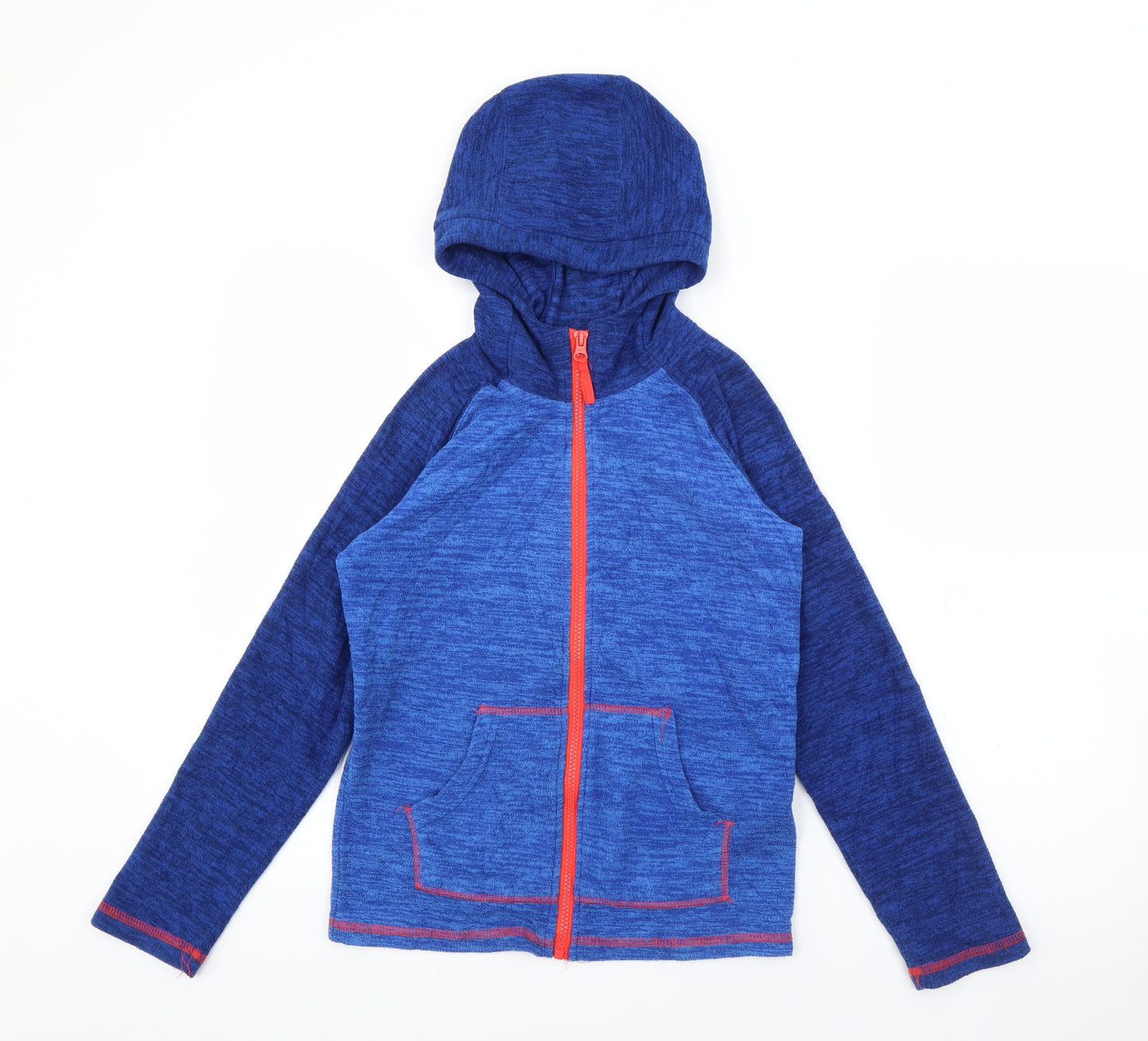 Mountain Warehouse Boys Blue  Polyester Full Zip Hoodie Size 9-10 Years  Zip