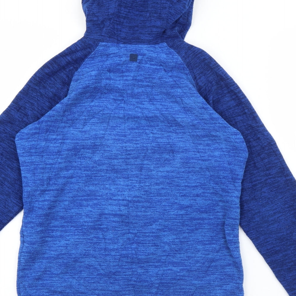 Mountain Warehouse Boys Blue  Polyester Full Zip Hoodie Size 9-10 Years  Zip