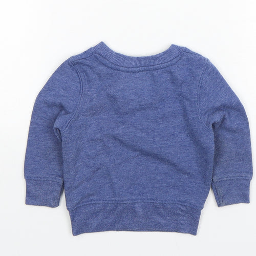 Rebel Boys Black  Polyester Pullover Jumper Size 9-12 Months  Pullover