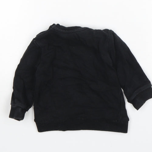 George Boys Black  Cotton Pullover Jumper Size 3-6 Months  Pullover