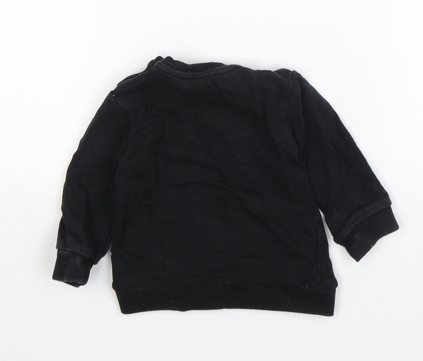 George Boys Black  Cotton Pullover Jumper Size 3-6 Months  Pullover