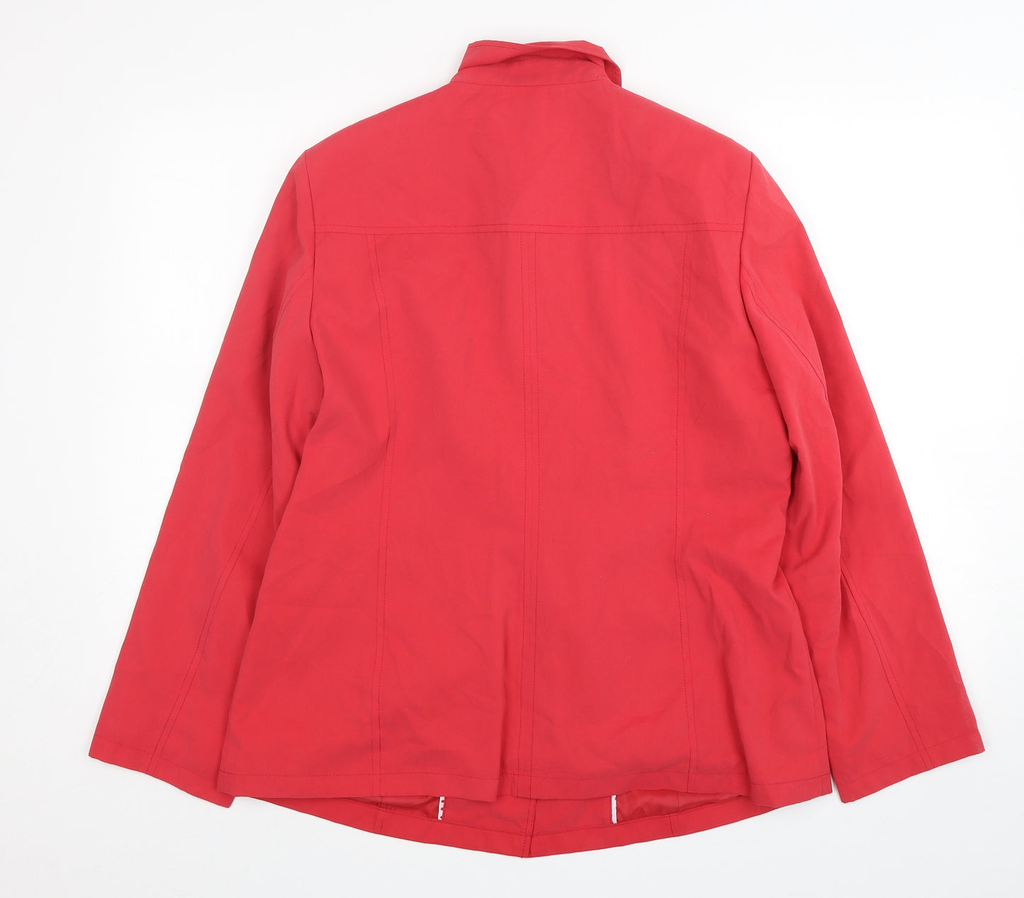 Marks and Spencer Womens Red   Jacket  Size 14  Button