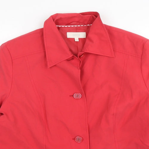 Marks and Spencer Womens Red   Jacket  Size 14  Button