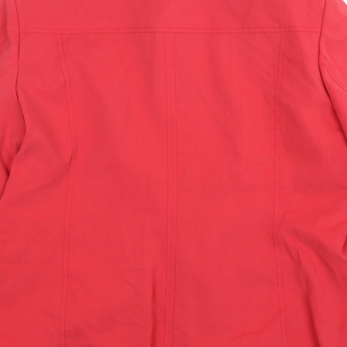 Marks and Spencer Womens Red   Jacket  Size 14  Button