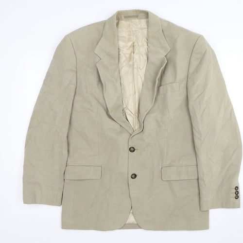 Gurteen Mens Beige  Cotton Jacket Suit Jacket