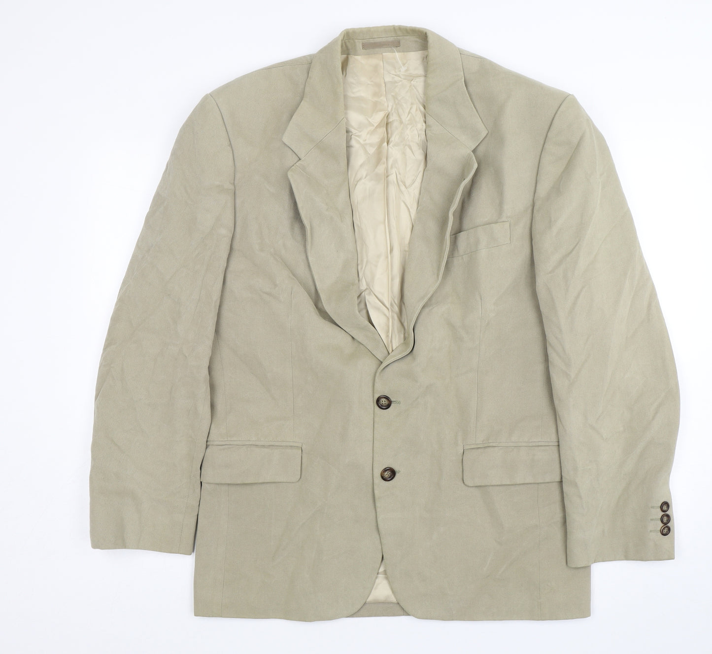 Gurteen Mens Beige  Cotton Jacket Suit Jacket