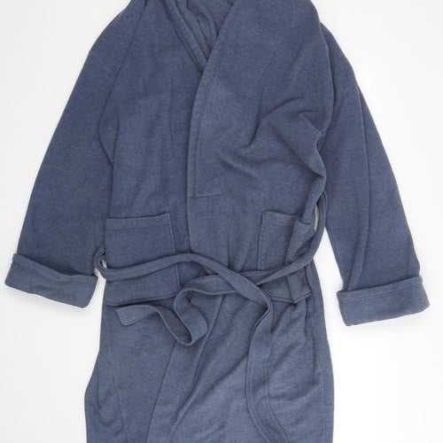 BHS Mens Blue Solid Polyester  Gown Size M  Tie