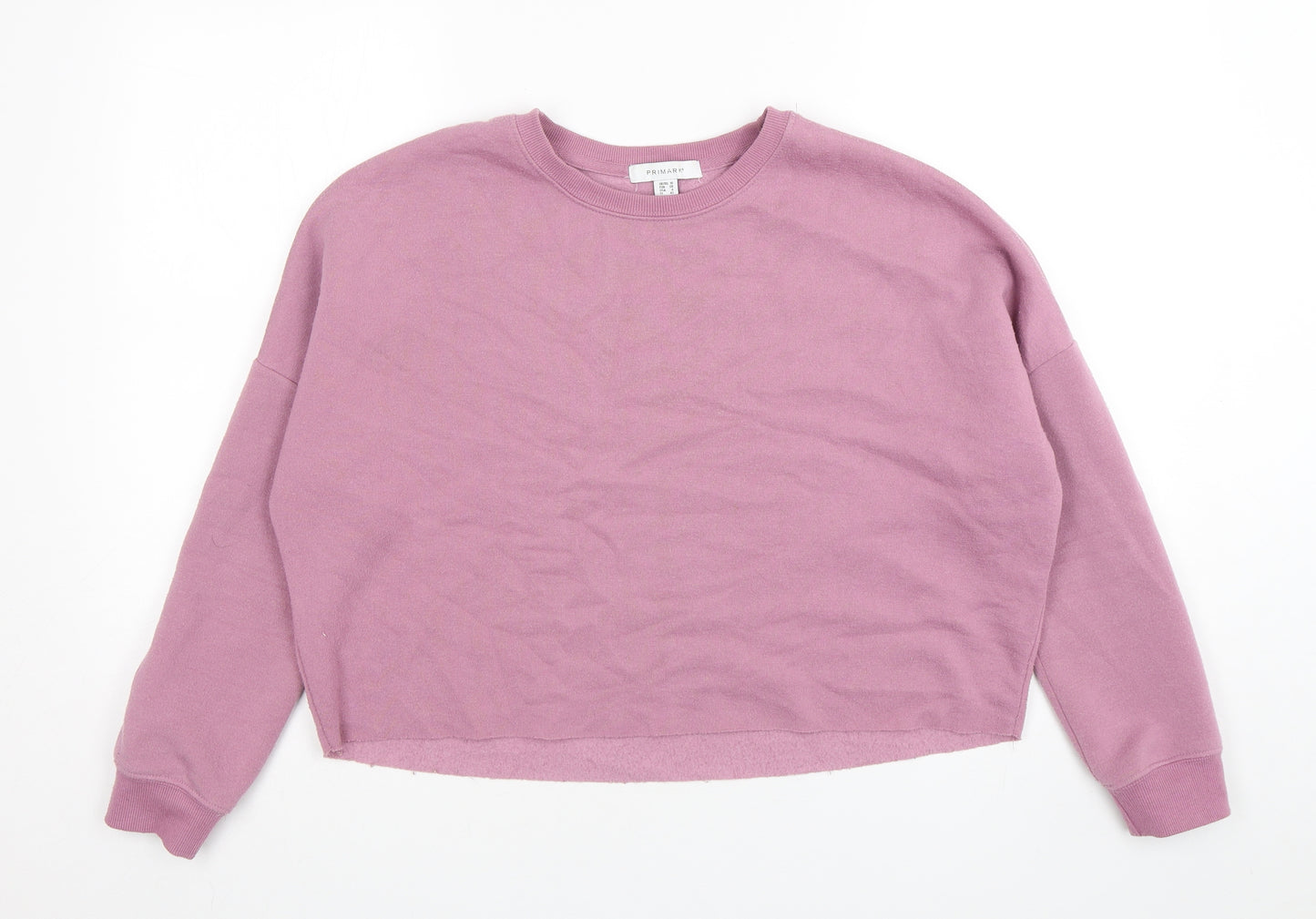 Primark Womens Purple  Polyester Pullover Sweatshirt Size 10  Pullover - Cropped