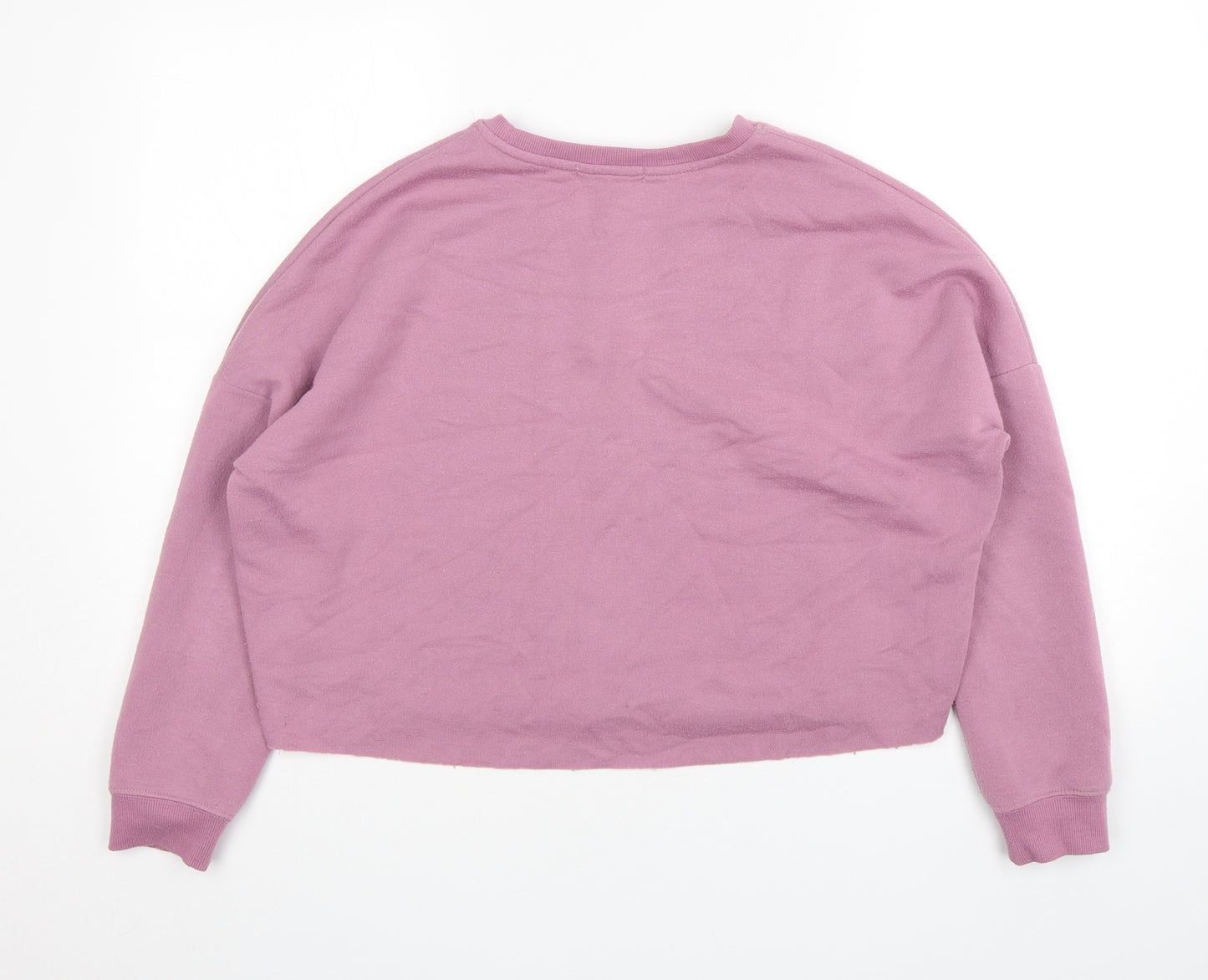 Primark Womens Purple  Polyester Pullover Sweatshirt Size 10  Pullover - Cropped
