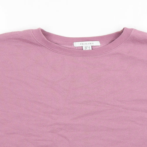 Primark Womens Purple  Polyester Pullover Sweatshirt Size 10  Pullover - Cropped