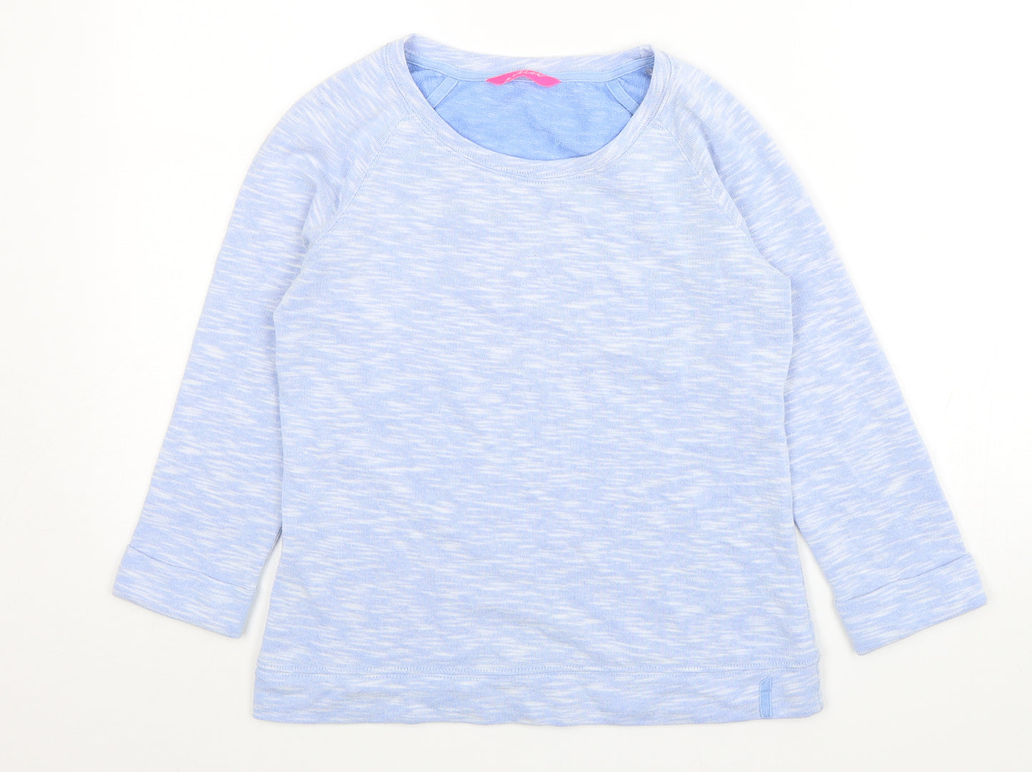 Marks and Spencer Womens Blue Round Neck  Polyester Pullover Jumper Size 8