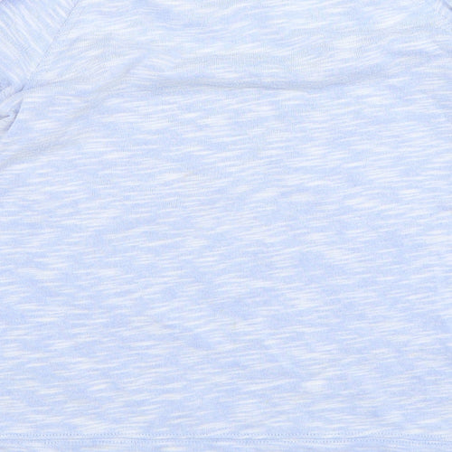 Marks and Spencer Womens Blue Round Neck  Polyester Pullover Jumper Size 8