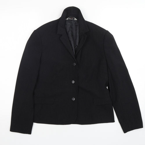 NEXT Womens Black Polka Dot  Jacket Blazer Size 10  Button