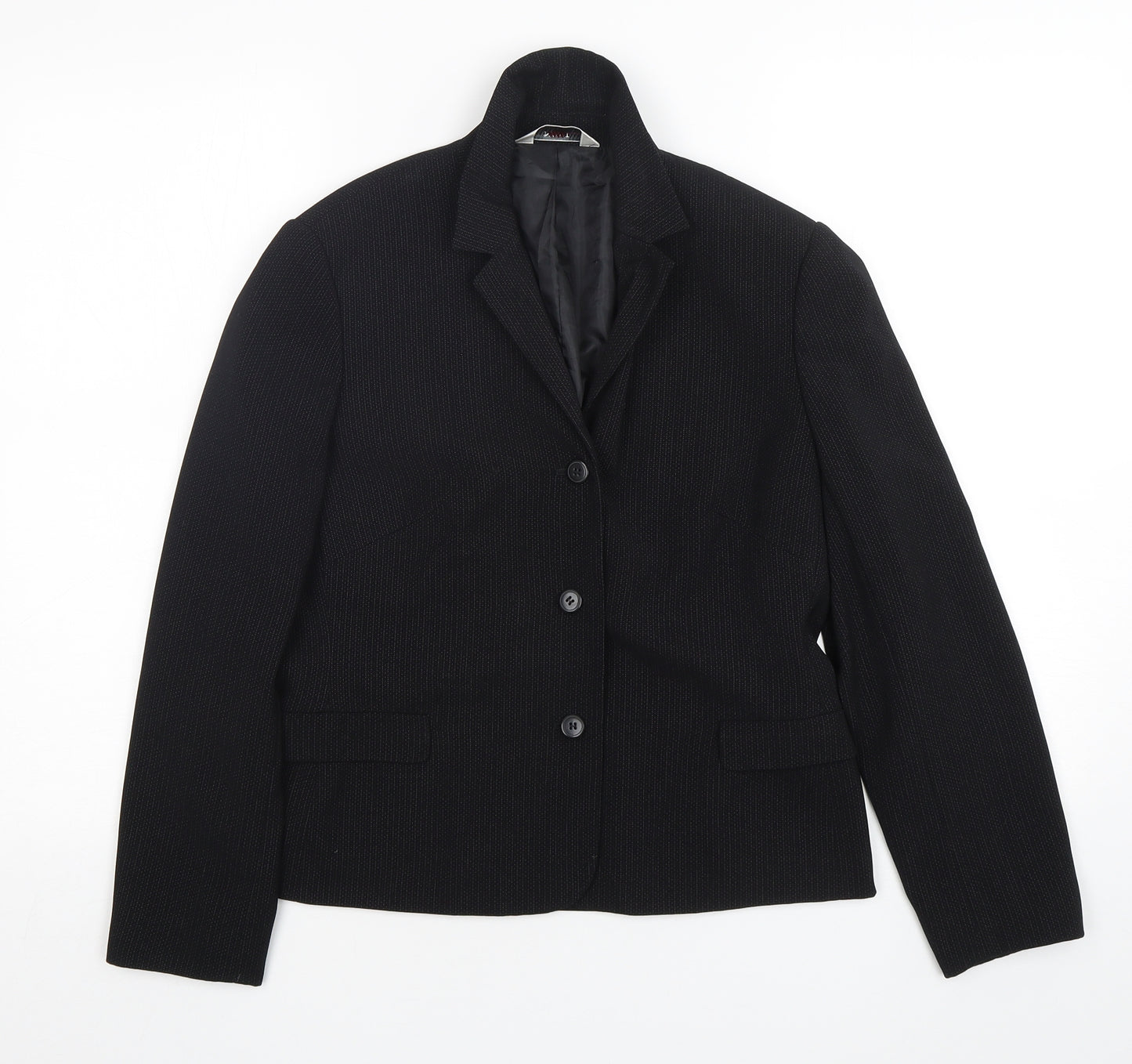 NEXT Womens Black Polka Dot  Jacket Blazer Size 10  Button