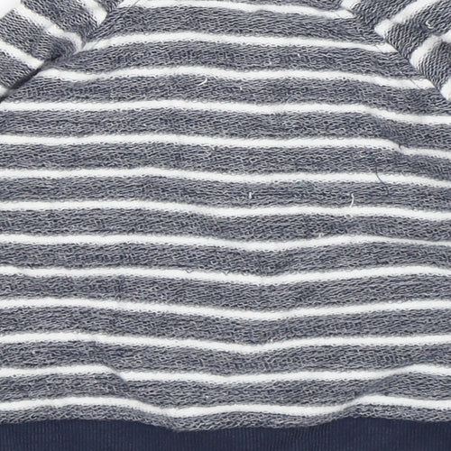 Anka Boys Blue Striped  Jacket  Size 12-18 Months   Zip