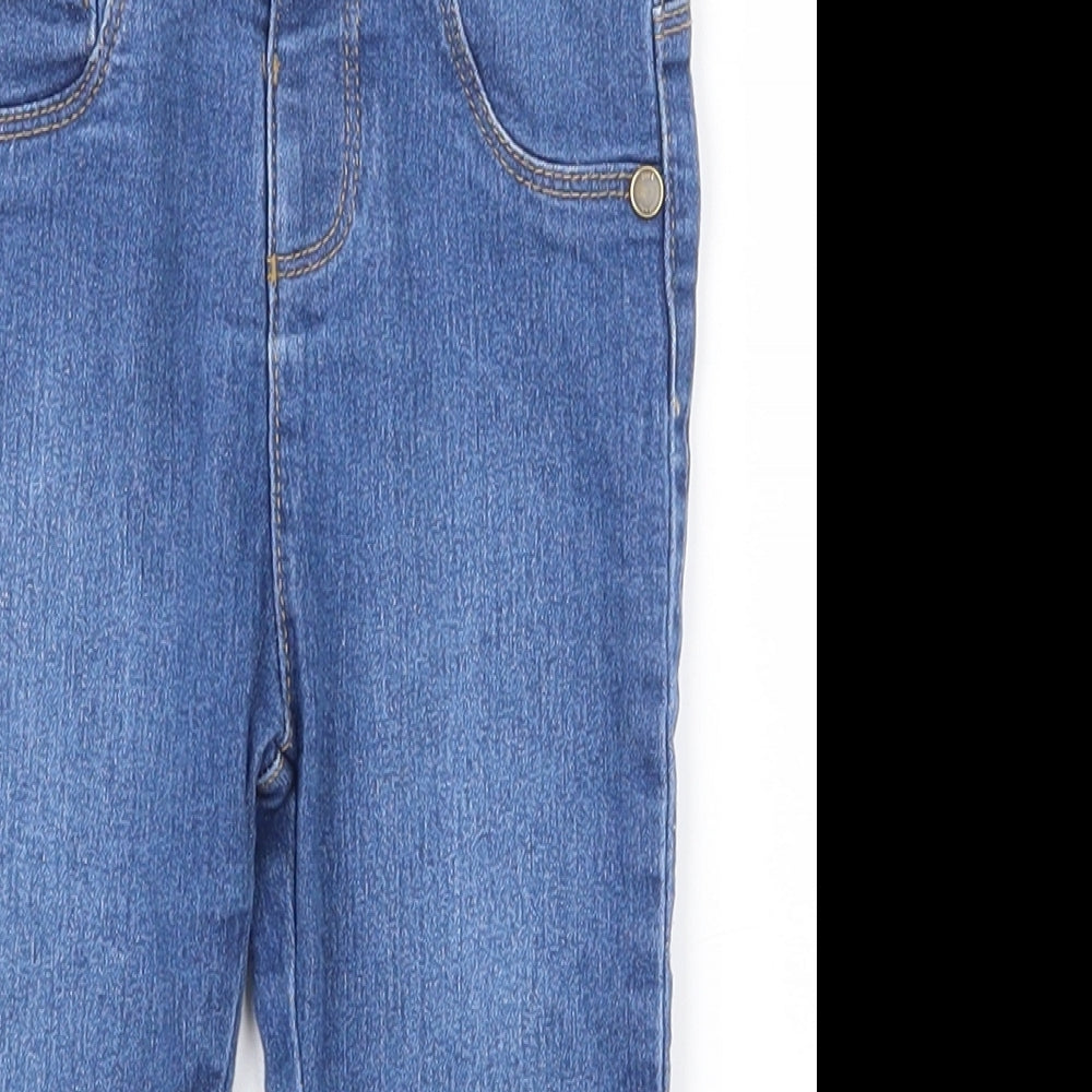 Marks and Spencer Baby Blue  Cotton Jogger Jeans Size 18 Months  Pullover