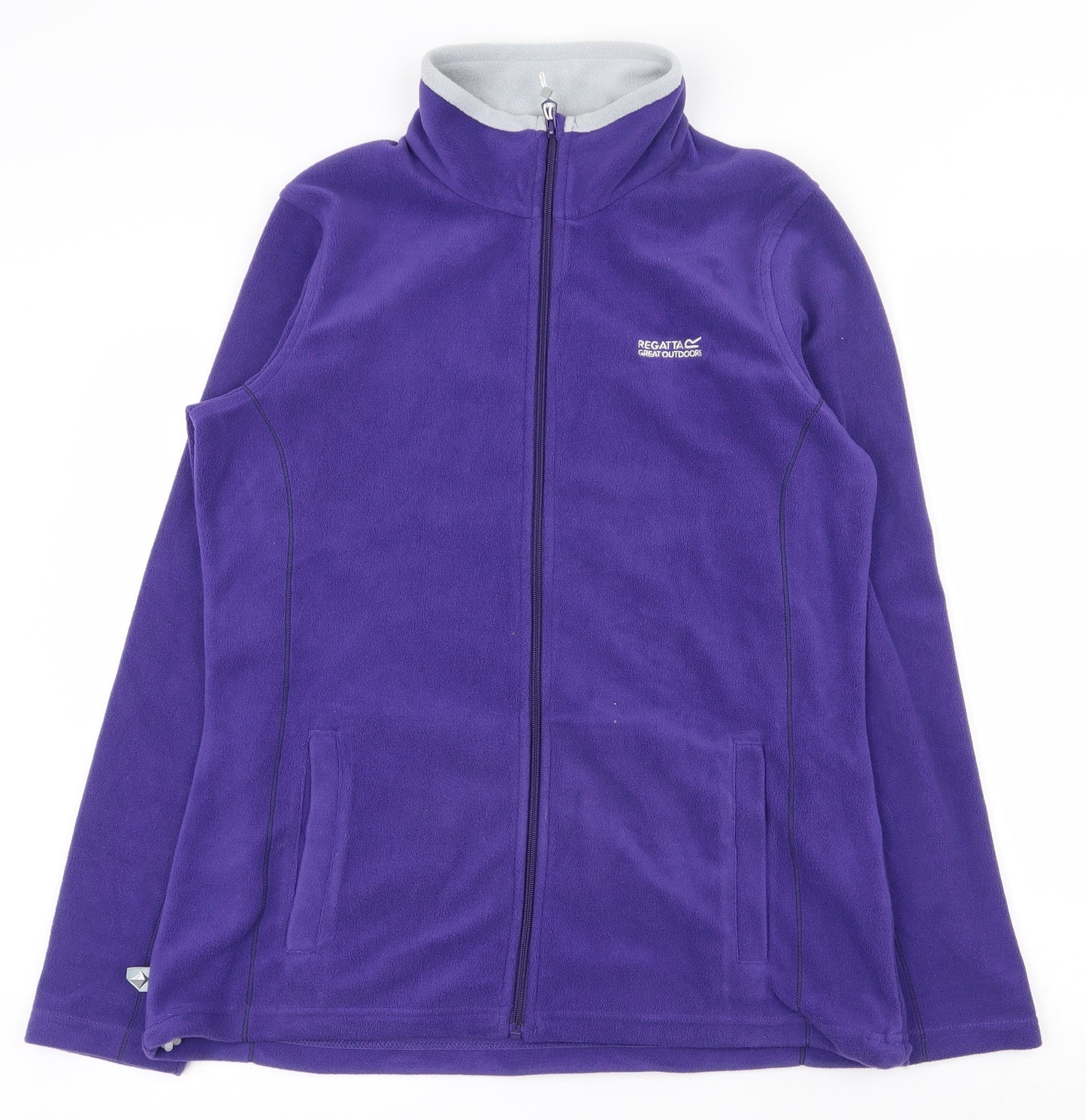 Regatta Womens Purple  Polyester Full Zip Sweatshirt Size 14  Zip