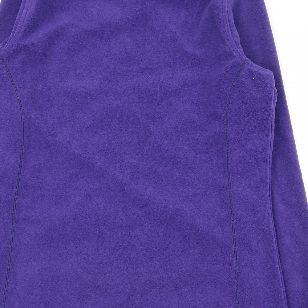 Regatta Womens Purple  Polyester Full Zip Sweatshirt Size 14  Zip