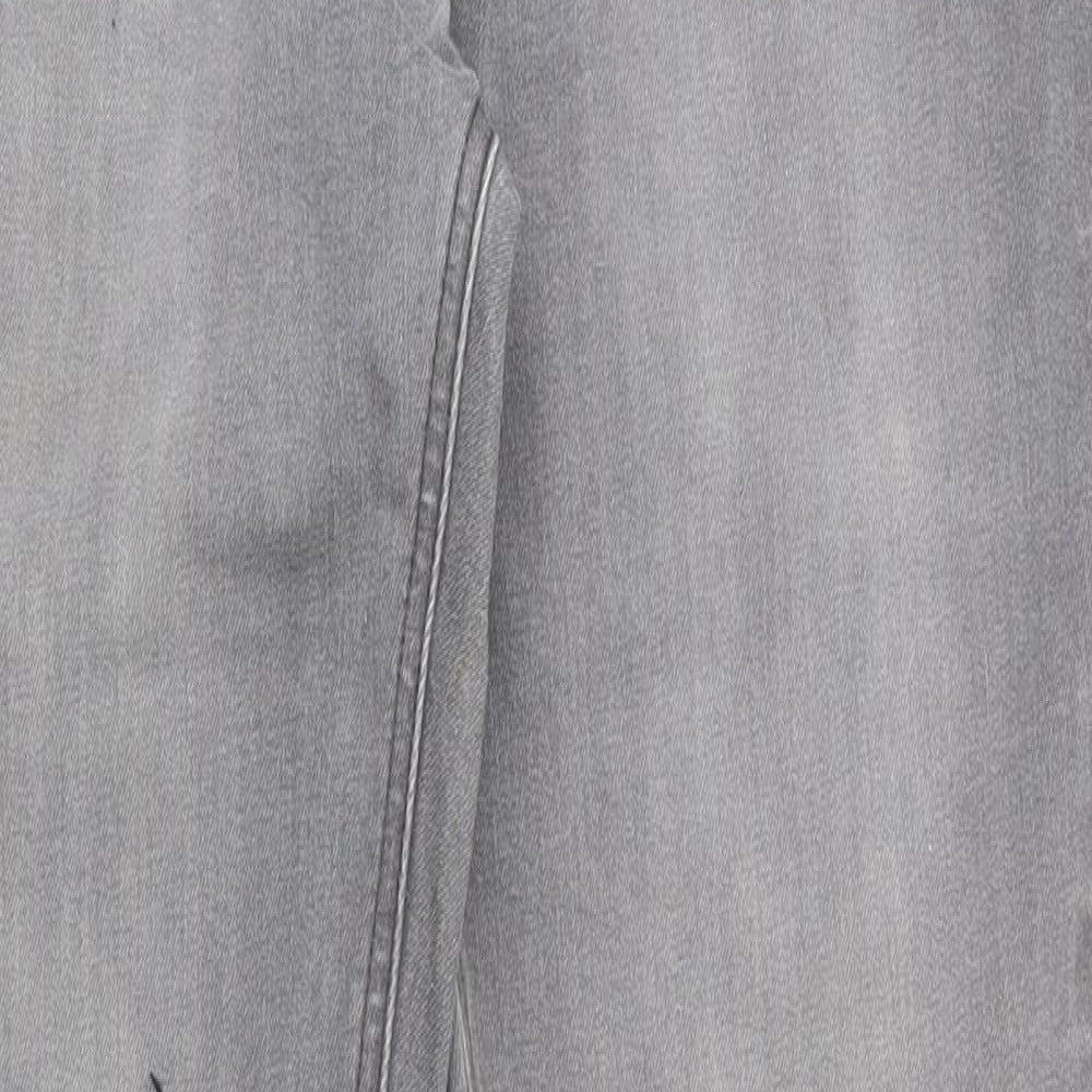 NEXT  Mens Grey  Cotton Skinny Jeans Size 32 L32 in Regular Button