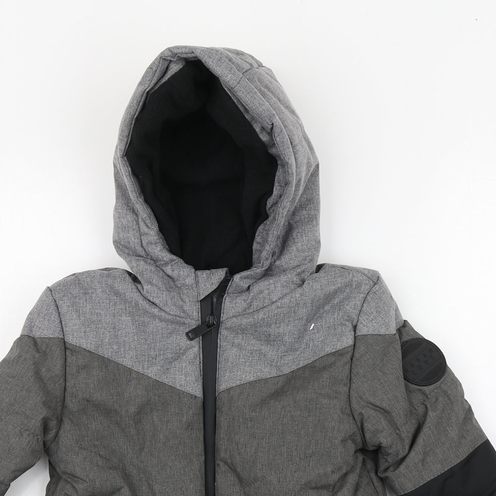 Pep & Co. Boys Grey   Parka Coat Size 3-4 Years  Zip