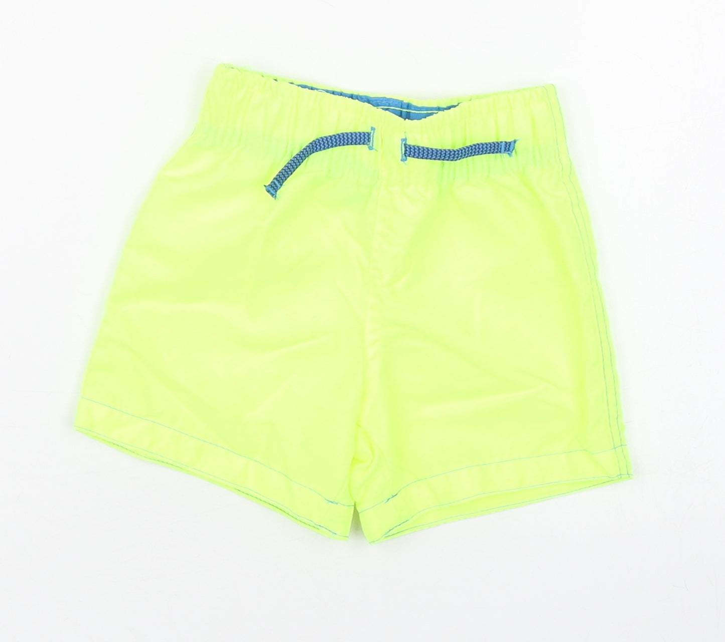 Primark Boys Yellow  Polyester Cropped Trousers Size 9-12 Months   - Florescent