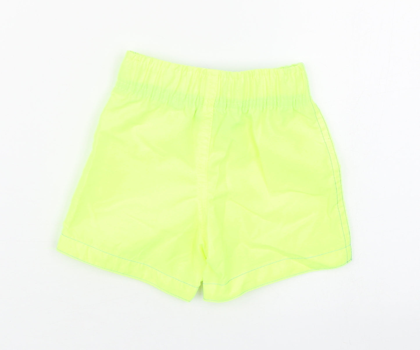 Primark Boys Yellow  Polyester Cropped Trousers Size 9-12 Months   - Florescent