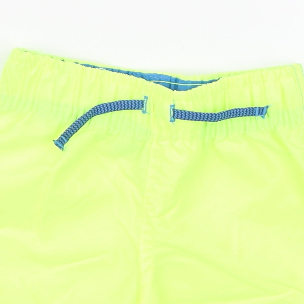 Primark Boys Yellow  Polyester Cropped Trousers Size 9-12 Months   - Florescent