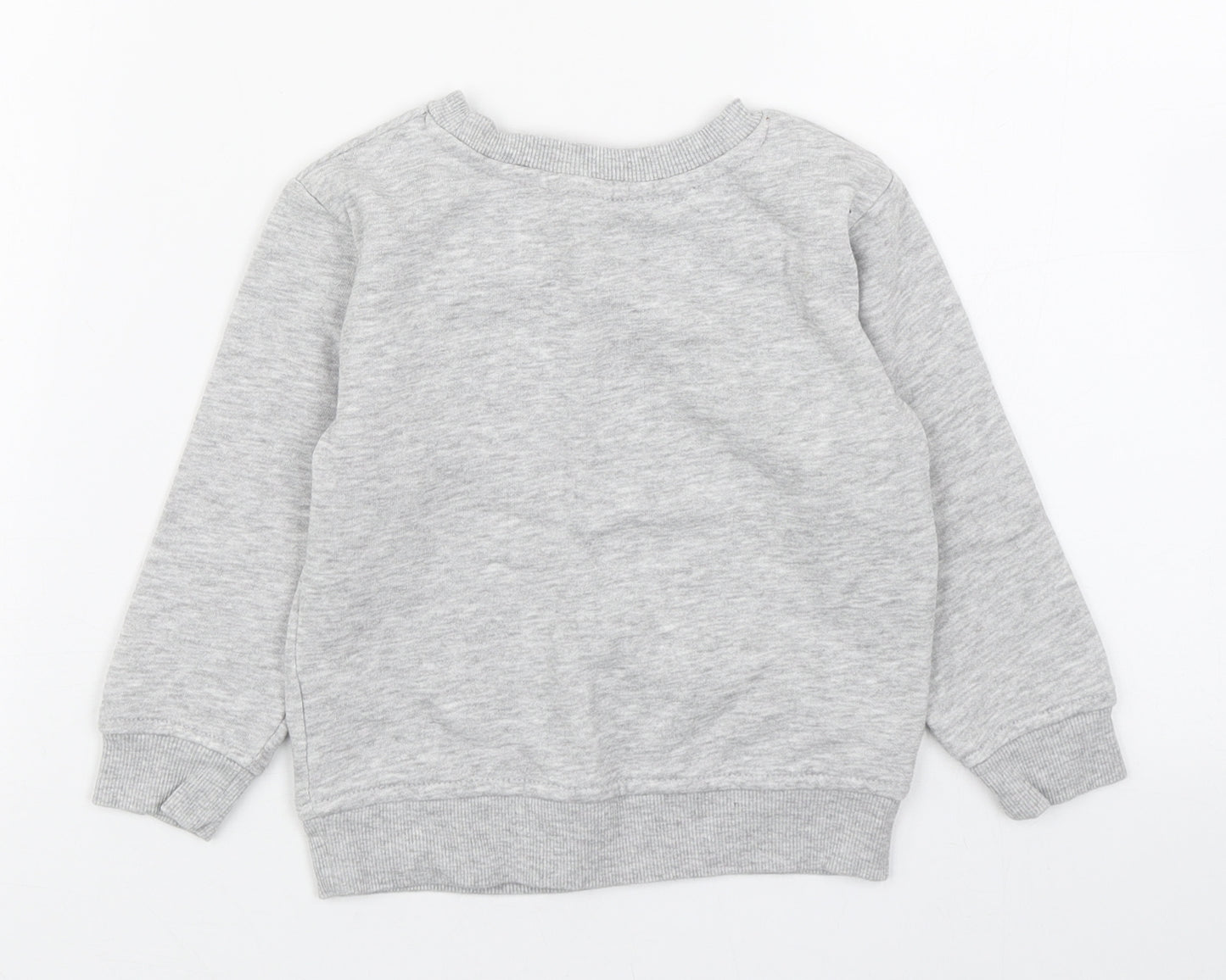 Dunnes Stores Boys Grey  Cotton Pullover Jumper Size 18-24 Months  Pullover