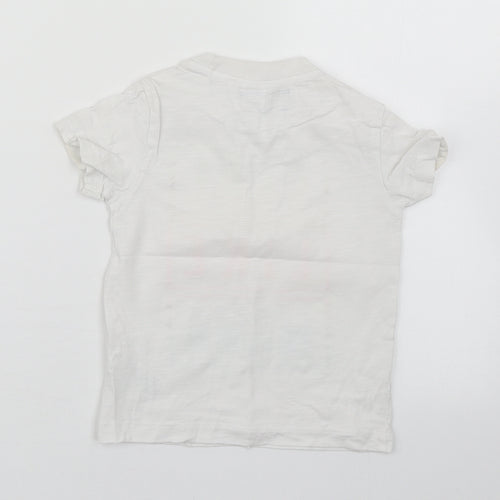 NEXT Baby White  100% Cotton Basic T-Shirt Size 18-24 Months Round Neck Pullover