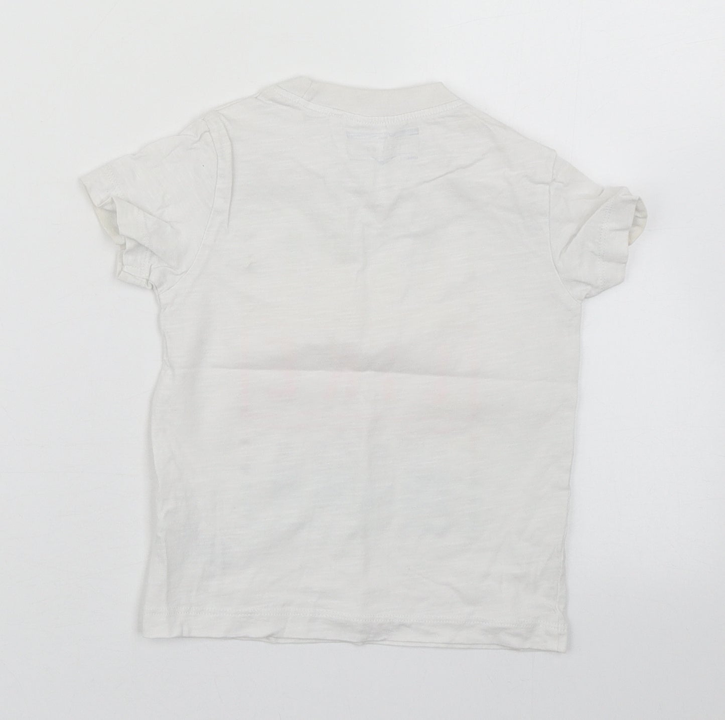 NEXT Baby White  100% Cotton Basic T-Shirt Size 18-24 Months Round Neck Pullover