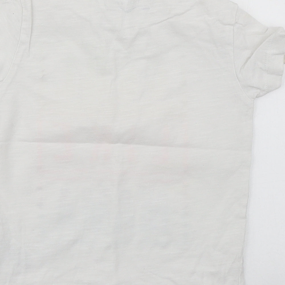 NEXT Baby White  100% Cotton Basic T-Shirt Size 18-24 Months Round Neck Pullover